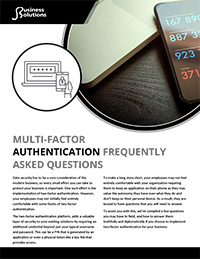 cybersecurity services multifactor authentication phone icon